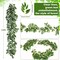 135ft Artificial Faux Greenery Garland Willow Leaves Vines Hanging Willow Vines Leaf Garland for Indoor/Outdoor Wedding Party Decor Wedding Table Centerpieces (Green,36 Pack)